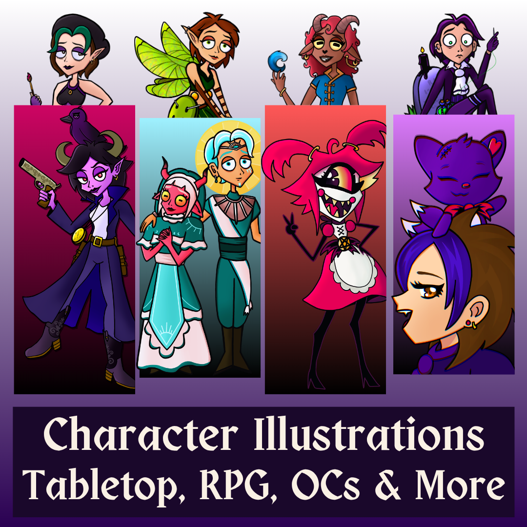 Character Illustrations: Tabletop, RPG, OCs and more created by Kizune Creations and Media