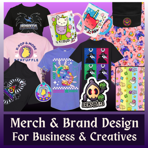 Merch and Brand Design for Business and Creatives by Kizune Creations and Media